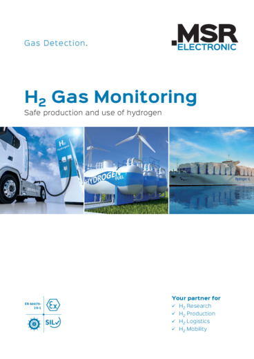 H2 Gas Monitoring<br>for research, production, logistics and mobility