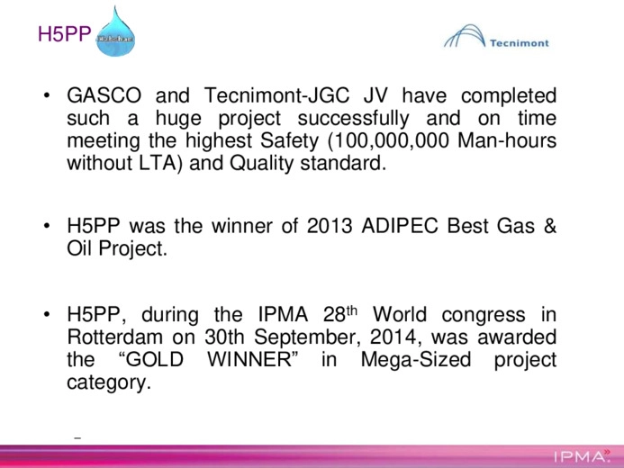 H5 Process Plant Gas treatment Project presentation