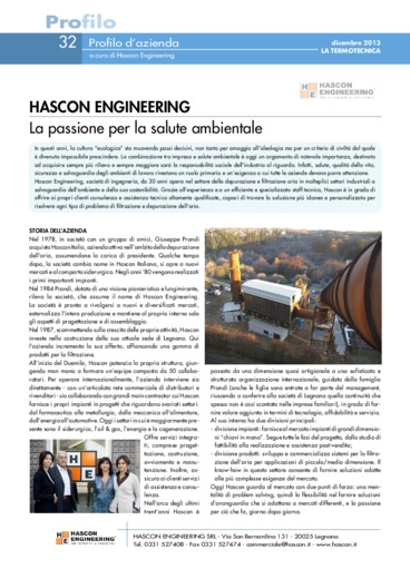 HASCON ENGINEERING<br>La passione per la salute ambientale