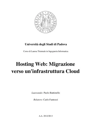 Hosting Web: migrazione verso un
