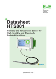 HTS801 - Sensore di umidità e temperatura per condizioni di elevata umidità e inquinamento chimico