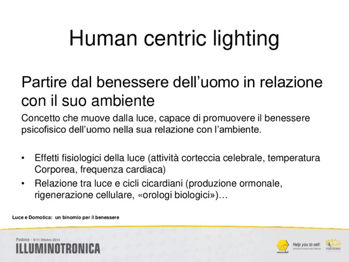 Human centric lighting: domotica e opportunit di crescita