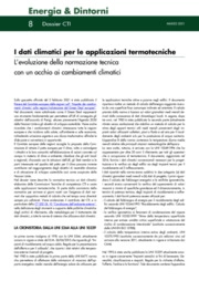 I dati climatici per le applicazioni termotecniche: l'evoluzione della normazione tecnica