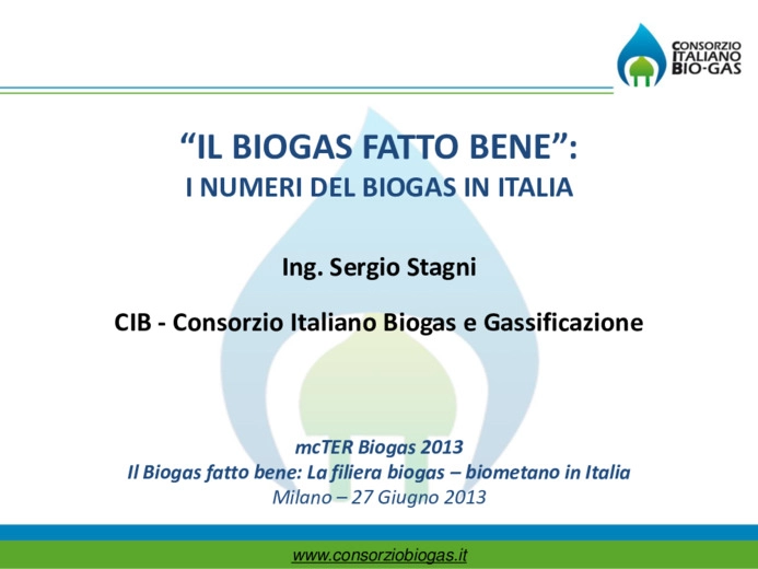 I numeri del Biogas in Italia
