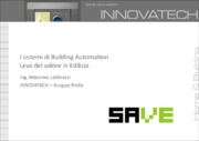 BACS, Building automation, Edilizia, Sensoristica, Solare