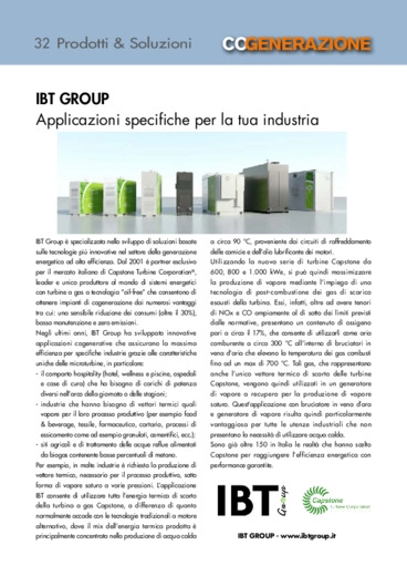 IBT Group. Applicazioni specifiche per la tua industria
