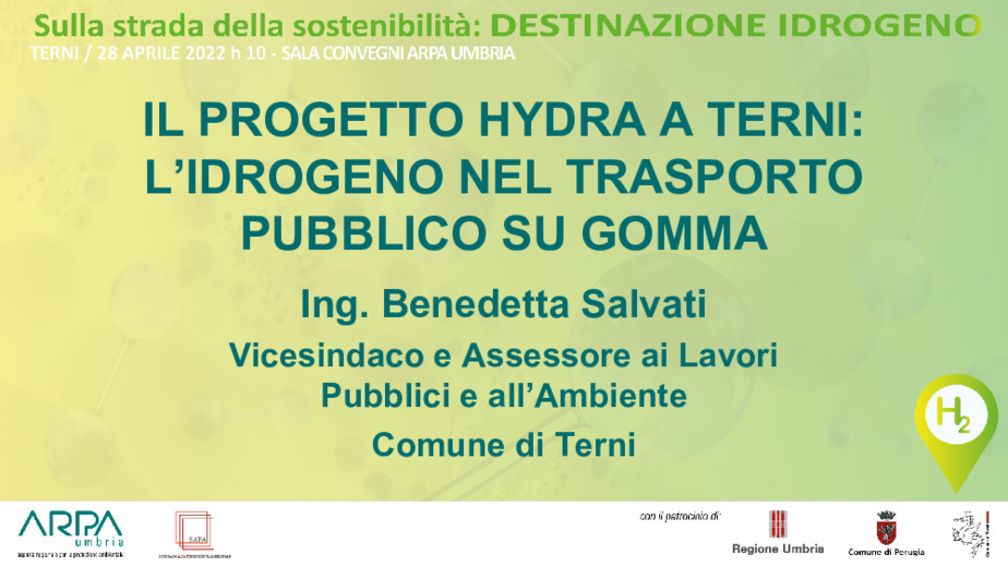Il progetto hydra a Terni: l'idrogeno nel trasporto pubblico su gomma