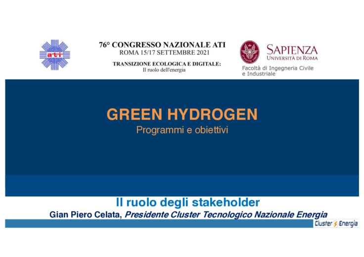Idrogeno verde: Il ruolo degli stakeholder