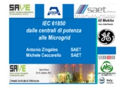 IEC 61850 dalle centrali di potenza alle Microgrid 