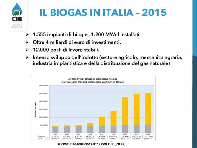 Il biogas: evoluzione di un sistema