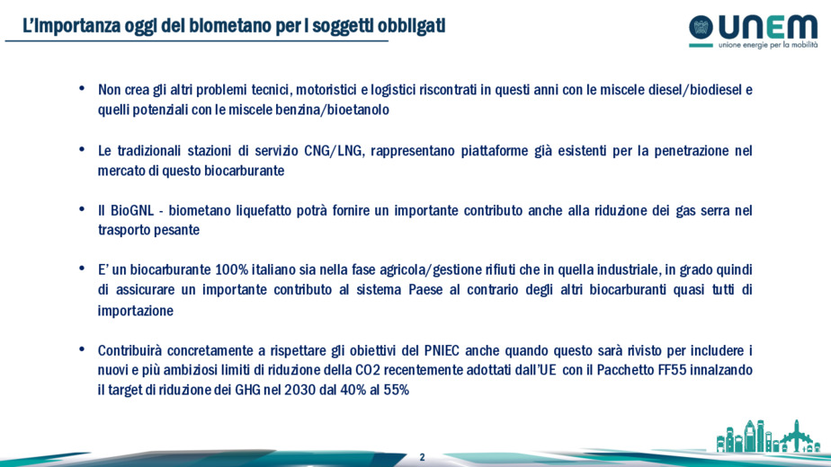 Biometano e BioGNL nei trasporti