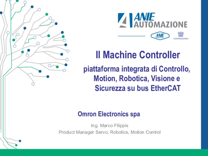 Il Machine Controller: Piattaforma integrata di Controllo, Motion, Robotica, Visione