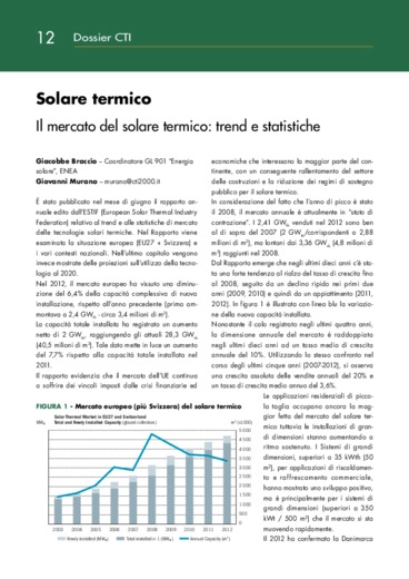 Il mercato del solare termico: trend e statistiche