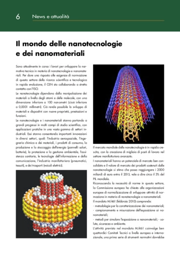 Il mondo delle nanotecnologie e dei nanomateriali
