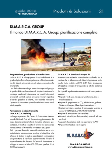 Il mondo DI.M.A.R.C.A. Group: pianificazione completa