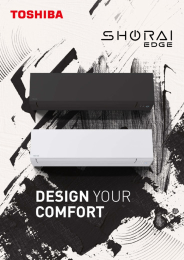 Il nuovo modello Toshiba SHORAI EDGE dalle funzioni avanzate  disponibile nei colori bianco e nero con telecomando abbinato