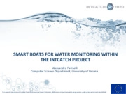 Il progetto europeo INTCATCH. Sistema innovativo monitoraggio dei corpi idrici superficiali mediante droni acquatici.