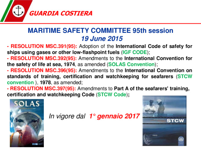 Il quadro normativo relativo all'uso di GNL a bordo delle navi