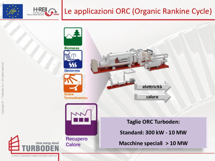 Il recupero di calore con tecnologia ORC nellindustria altamente energivora