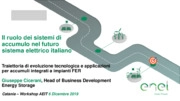 Il ruolo dei sistemi di accumulo nel futuro sistema elettrico italiano. 