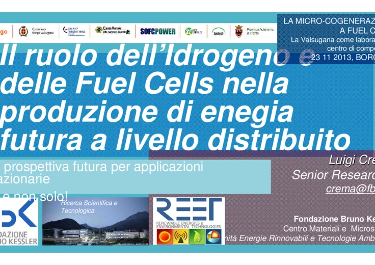 Il ruolo dellidrogeno e delle Fuel Cell nel Future Distributed Energy System