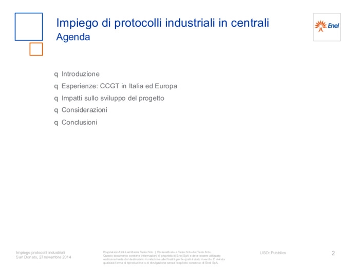 Impiego di protocolli industriali in centrali termoelettriche per linterfaccia tra sistema controllo e quadri elettrici