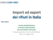 Import ed export dei rifiuti in Italia