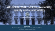 (in lingua inglese) WE-NEED: WatEr NEEDs, availability, quality and sustainability