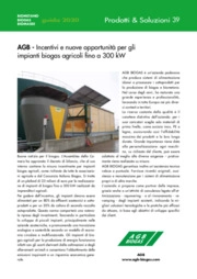 Incentivi e nuove opportunità per gli impianti biogas agricoli fino a 300 kW