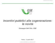 Incentivi pubblici alla cogenerazione: le novità