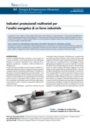 Indicatori prestazionali multivariati per l'analisi energetica di un forno industriale