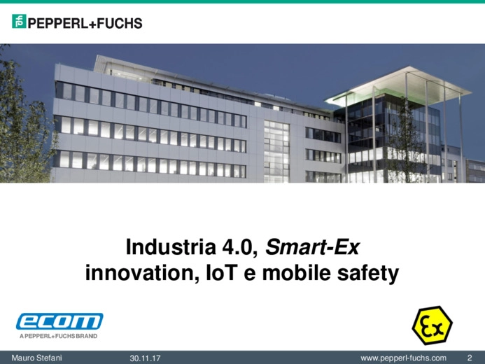 Industria 4.0, Smart Ex Innovation, IoT e mobile safety