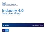 Industria 4.0 - Stato dell'arte in Italia