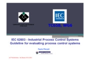 Industrial process control system guideline for evaluating process control systems