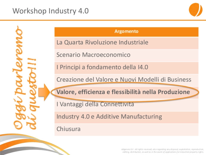 Industry 4.0 - Valore, efficienza e flessibilità nella Produzione