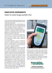 INNOVATIVE INSTRUMENTS. Sistemi di analisi biogas portatili e fissi