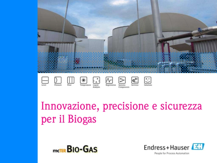 Innovazione, precisione e sicurezza per il Biogas.  Strumenti e sistemi di misura