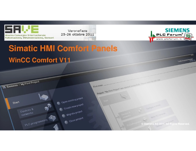 Innovazioni SIMATIC. Nuovi Comfort Panels  HMI Panel Revolution