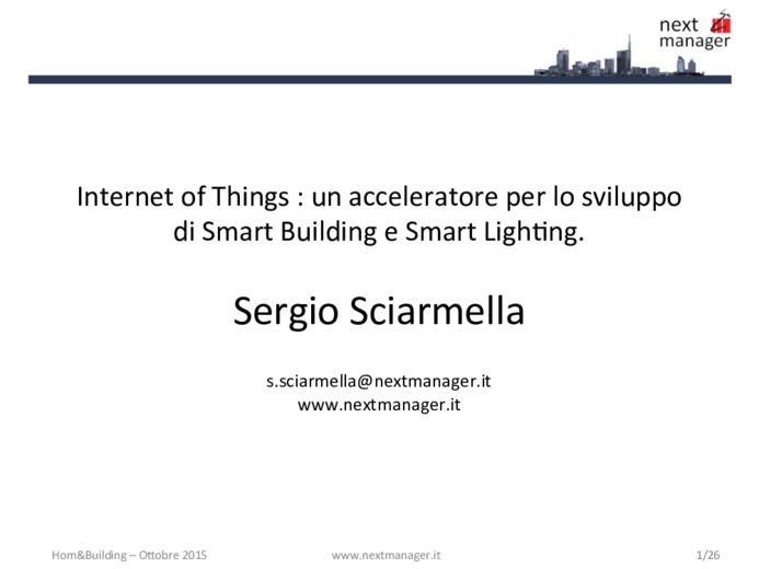 Internet of Things: un acceleratore per lo sviluppo di Smart