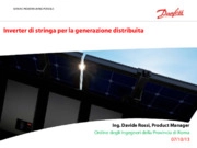 Energia elettrica, Inverters, Normativa Tecnica, Smart grid, Terna