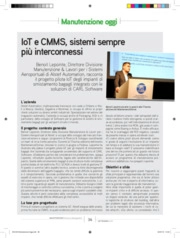 IoT e CMMS, sistemi sempre più interconnessi