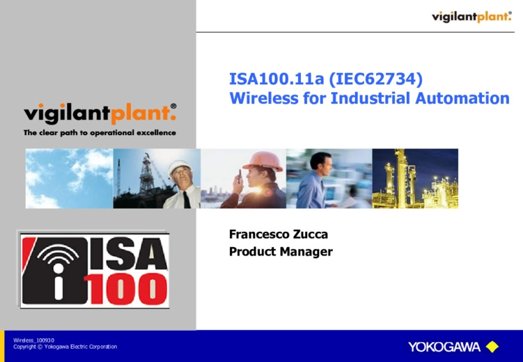 ISA100, il wireless per l'industria di processo