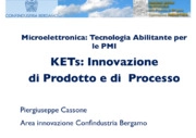 KETs: innovazione di prodotto e di processo