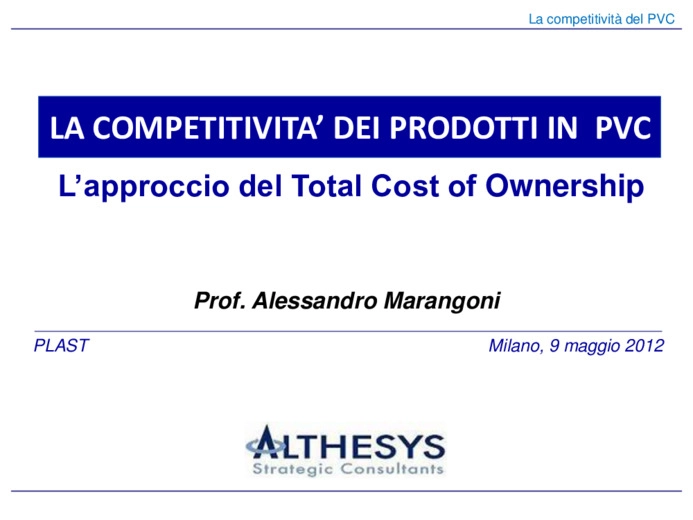 Lapproccio del total cost of ownership