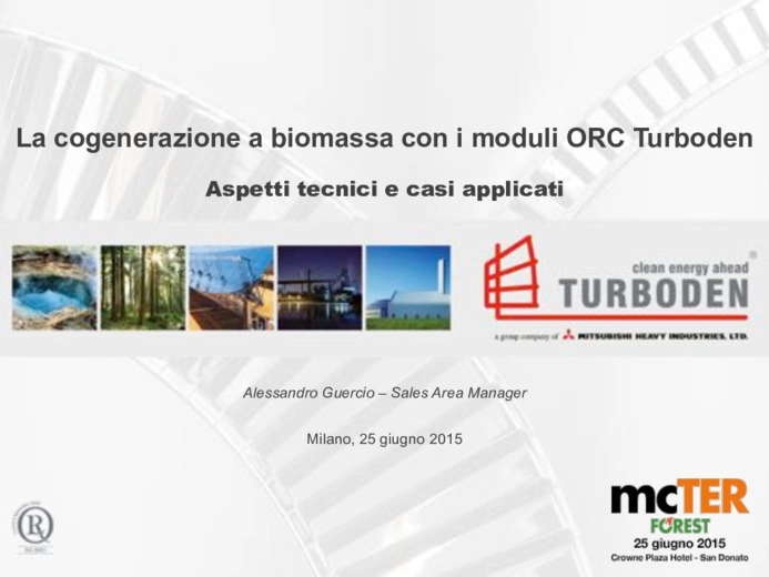 La cogenerazione a biomassa con i moduli ORC Turboden