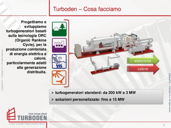 La cogenerazione a biomassa con moduli ORC Turboden