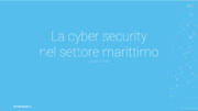 Cyber security nel settore marittimo