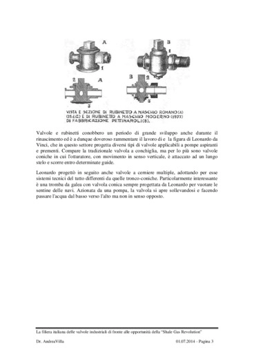 La filiera italiana delle valvole industriali di fronte alle opportunit della Shale Gas Revolution
