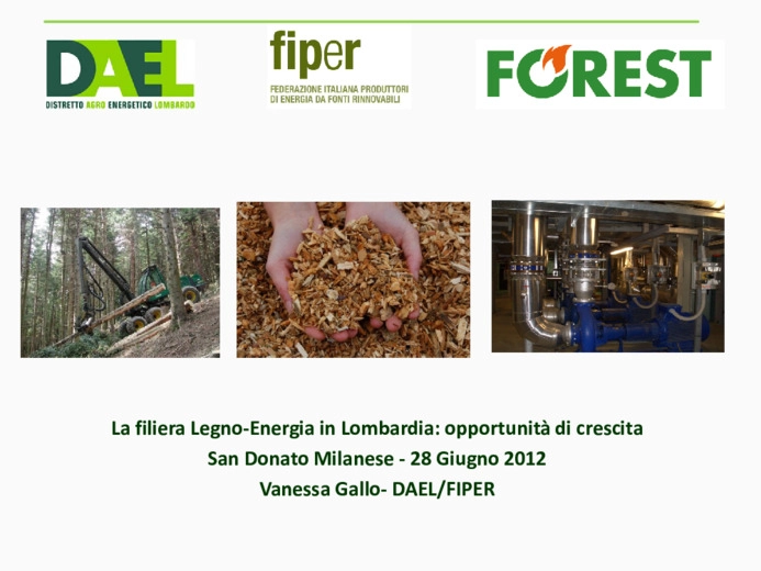 La filiera legno-energia in Lombardia: opportunit di crescita