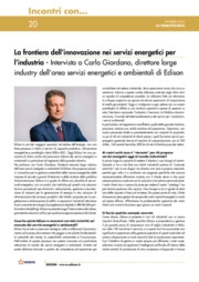La frontiera dell'innovazione nei servizi energetici per l'industria - Intervista a Carlo Giordano di Edison